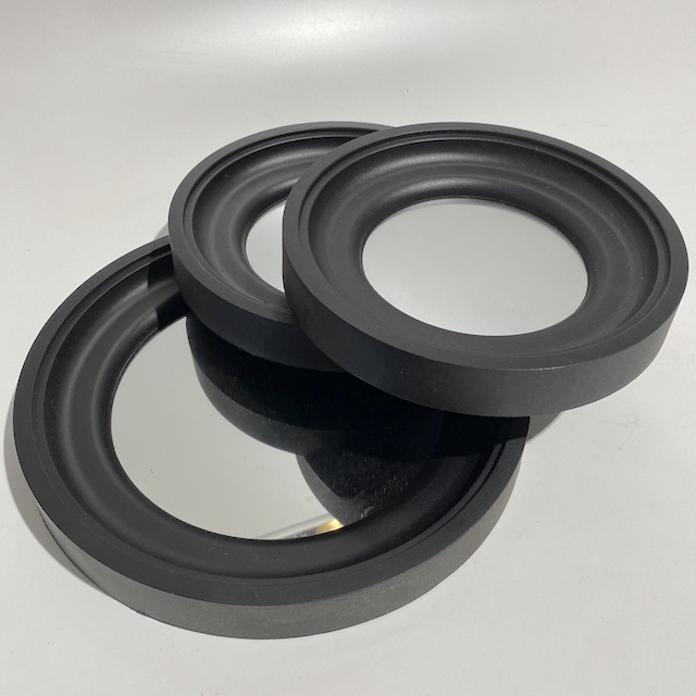 MIRROR, Small Round Black Plastic